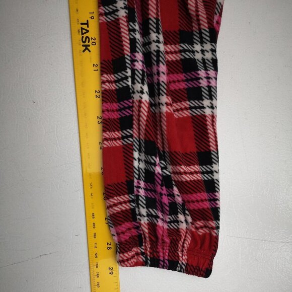 Betsey Johnson Ladies Size Small Black, White, Red, & Pink Plaid 2 Piece PJ Set - Picture 14 of 14